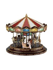 Mr. Christmas Marquee Deluxe Carousel Animated Musical LED Decoration 15” picture