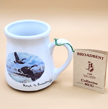 Vintage Floyd A Broadbent 1985 Angler’s Expressions Mug USA Signed 1991 Geese picture