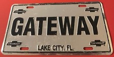 Gateway Chevrolet Dealership Booster License Plate Lake City Florida Dealer picture