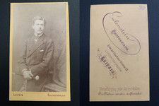 Eulenstein, Leipzig, Baron von Lieven Vintage Albumen Business Card, CDV. Albu picture