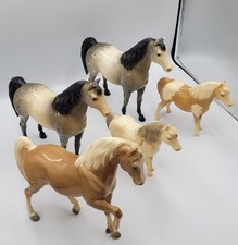 Vintage Bryer Horses And Ponys . Three Horses And Two Shetland Ponys. Total Of 5 picture