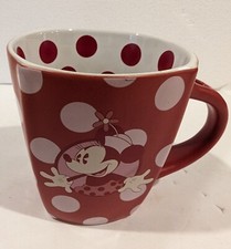 Disney Parks Minnie Mouse Polka Dot 12oz Coffee Mug Excellent picture