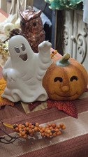 DELTON HALLOWEEN/FRIENDLY GHOST & SMILIN' JACK-O-LANTERN/NEW/BUY 3+ PCS/SHIP 2U picture