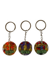 LOT (4) Lucky Charm Amulet Keychain - Llavero de Amuleto de Resina picture
