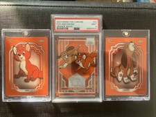2023/2024 Topps Disney Fox And Hound PSA 9 Tod & Copper Orange Refractors /25 picture
