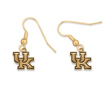 Kentucky Wildcats, Licensed University Emblem Earrings, 18K gold plated picture