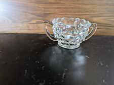 Vintage American Clear Sugar Bowl Open by Colony Fostoria Cubist picture