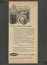 VOIGTLANDER-The Secret of the Most Modern Camera-1955 Vintage Print Ad picture