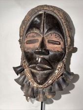 Vintage Dan Mask Hand Carved Wood picture