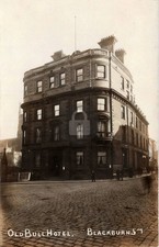 Old Bull Hotel Blackburn England 1910s RPPC Photo Postcard COPY picture