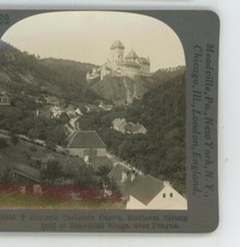 Historic Carlstein Castle Near Prague Czechoslovakia Keystone Stereoview picture