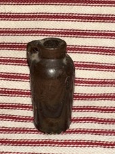 Antique Miniature Stoneware Brown Jug picture