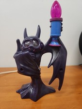 Vintage 1996 Trendmasters Bat Candelabra Light Up Candle Halloween picture