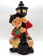 Vintage Scottish Drunk Man Lamp Post Toothpick Holder Price Import Korea Ceramic picture