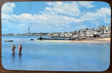 PROVINCETOWN MA MASS~Shore View~Cottages Overlooking Beach~1950's Postcard picture