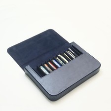 SOLYUJ 12Slots Leather Fountain Pen Case Collector Organizer - Handmade Pen picture