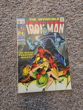 Iron Man 14 1969 1st Night Phantom Origin Marvel Comics Silver Age Vintage picture