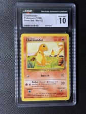1999 Pokemon Base Set #46 - Charmander - CGC Gem Mint 10 picture