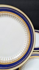 PARAGON Athena Athene ENGLAND Ivory Gold Cobalt Blue Queen Elizabeth Plate 7