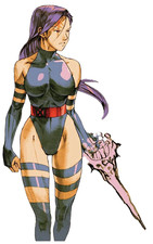 3821 Psylocke MVC2 Sticker, Made In USA, Laminated, Sexy, Waifu, Curvy, Busty picture