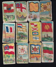 Lot of 12 1910-11 Recruit Back T59 Flags of All Nations Tobacco Cards LLC picture