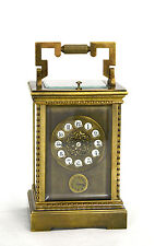 French Style Petite Sonnerie Striking Quarter Repeater Brass Carriage Clock picture
