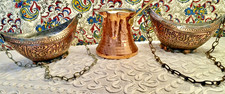 Ottoman Beggar Bowls (2) PLUS Coffee Pot picture