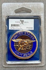 RARE Eagle Crest US Navy Military Aviation - Navy Seal Challenge Coin BRAND NEW picture