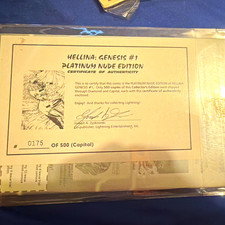 Hellina Genesis #1 Platinum Nude Edition Limited #0175/500 (Lightning Ent.) picture