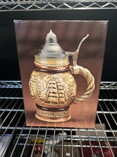 1977 Avon Tall Ships Beer Stein w/ Cologne & Box Brazil Pewter Lid picture
