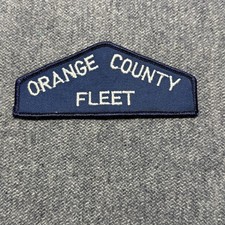 Orange County Fleet blue white scout shoulder patch, Gauze-Back picture