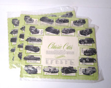1960s Vintage Restaurant Paper Placemats, Classic Cars, Springprint, Lot of 18 picture