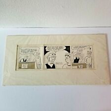 Carl Ed Harold Teen Original Comic Strip Art Matted 1956 Funny Man Cave Chicago picture