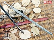 Huntex Handmade Long Knight Templar / Star Of David Sword / Damascus Blade Sword picture