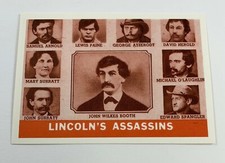 1965 Civil War Picture Card Reprint Single #55 Lincoln's Assassins picture