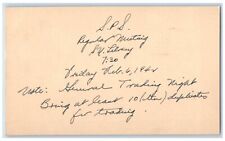 1942 S.P.S Regular Meeting Library Selinsgrove Pennsylvania PA Postal Card picture