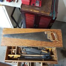 Vintage Simonds Handsaw And Cabinet  picture