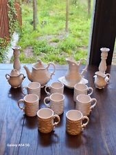 Vintage Napcoware 17pc Provincial Tea /Coffee  Set W/ Candlestick Holders picture