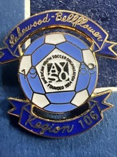 VTG 1988 SOCCER PIN PINBACK - LAKEWOOD BELLFLOWER AYSO REGION 106 picture