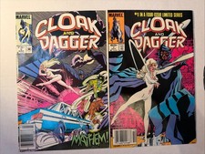 Cloak and Dagger #1 & 5 Newsstand Edition Marvel 1983 1st Mayhem picture
