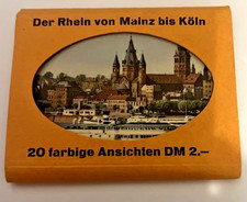1950's THE RHINE FROM MAINZ TO COLOGNE GERMANY 18 SOUVENIR PHOTOS Hans Hartz picture