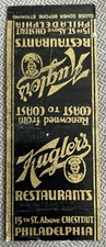Vintage Kugler’s Restaurants Matchbook Cover, Philadelphia, Pa. picture
