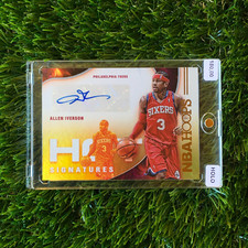 Allen Iverson 2021-22 Panini Hoops #HS-AIV Auto Autograph Hot Signatures Holo picture