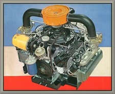 1960 Chevrolet Corvair ENGINE, Toolbox - Refrigerator Magnet, 42 MIL, READ picture