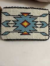Vintage Native American Turquoise Beaded Belt Buckle Needs Repair PLEASE READ picture