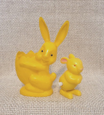 Vintage Easter Yellow Bunny Rabbits * Rosbro & Rampwalker (Japan) picture
