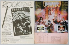 W.A.S.P. & Autograph 1980s Promotional Flyer Set of 2 Hard Rock Band picture