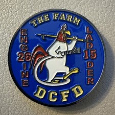 Washington DC Fire Department Engine 26 & Ladder 15 Challenge Coin ‘The Farm’ picture