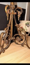 Cool Old Floor Lamp .  Flowers As Washers And Birds As Legs picture