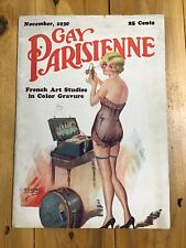Gay Parisienne Pulp Magazine#3 November 1930 O. Greiner Pinup Cover picture